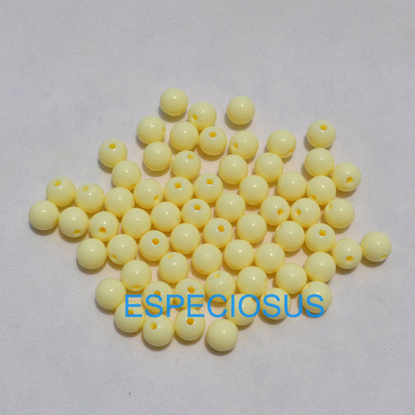 100pcs DIY Bracelet Accessories Children Gift Handcraft Department 18 Color 8MM Round Shape Acrylic Sugar Beads Jewelry Findings