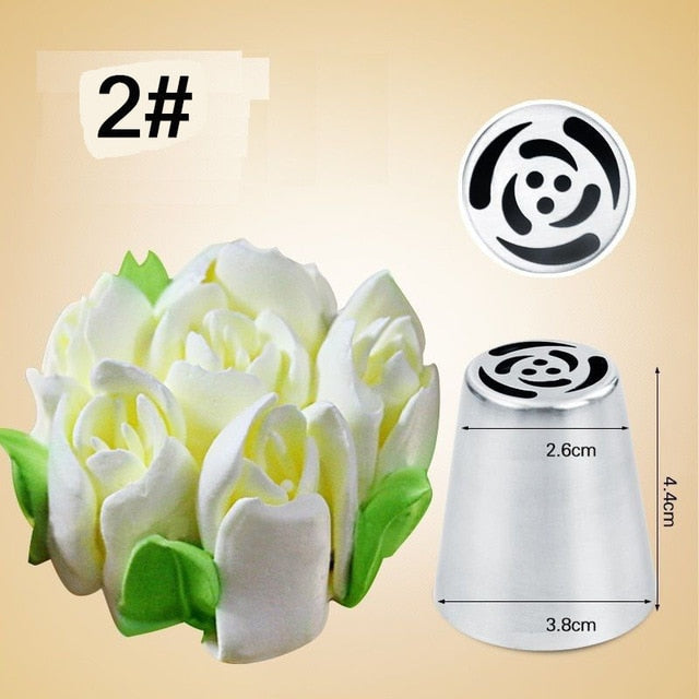 LINSBAYWU Russian DIY Pastry Cake Icing Piping Decorating Nozzle Tips Baking Pastry Tool