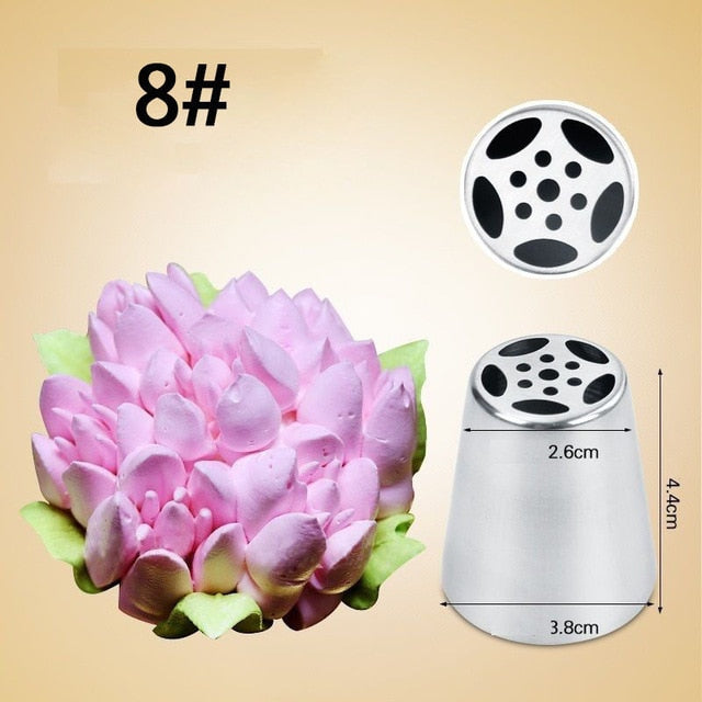 LINSBAYWU Russian DIY Pastry Cake Icing Piping Decorating Nozzle Tips Baking Pastry Tool