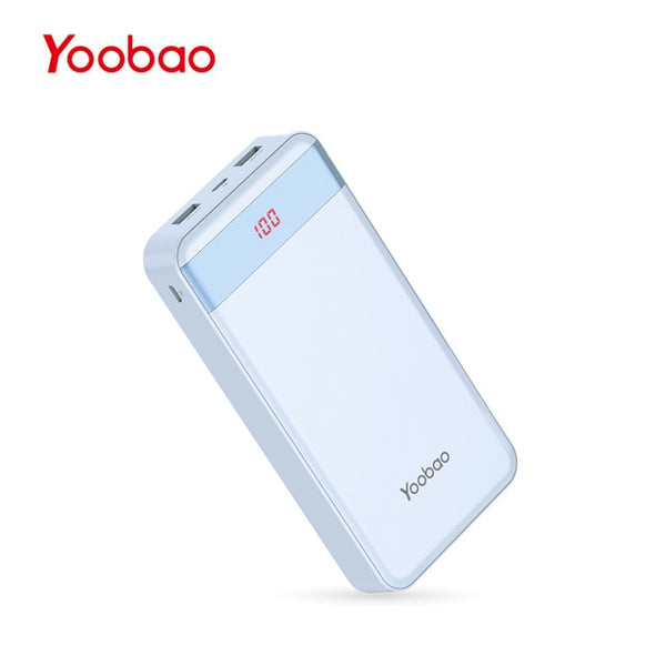 Yoobao M20Pro 20000mAh Portable Charger Dual USB Output/Input (Lightning&Mircro Input) Mobile Phone External Battery Pack