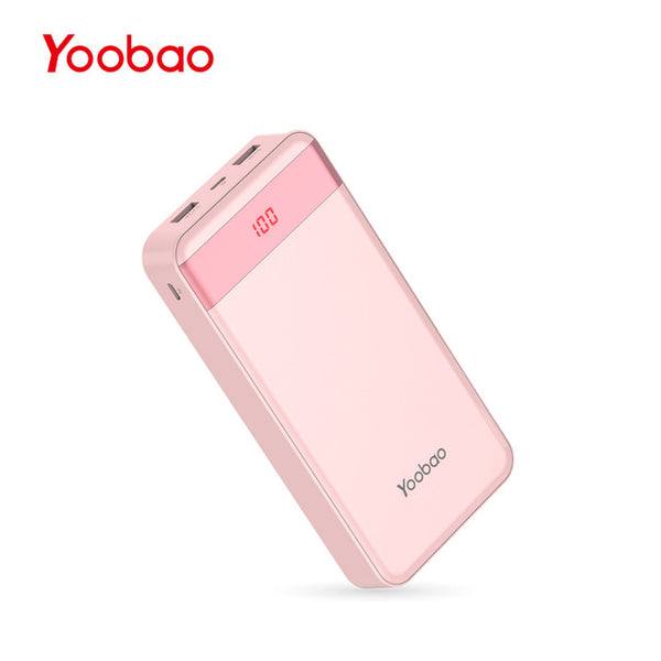 Yoobao M20Pro 20000mAh Portable Charger Dual USB Output/Input (Lightning&Mircro Input) Mobile Phone External Battery Pack