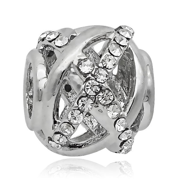 Free Shipping 1PC Silver Plated Red Enamel Snow White Apple Large Hole Beads Fit European Pandora Charm Bracelets & Necklaces