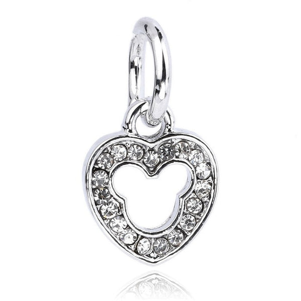Free Shipping 1PC Silver Plated Red Enamel Snow White Apple Large Hole Beads Fit European Pandora Charm Bracelets & Necklaces