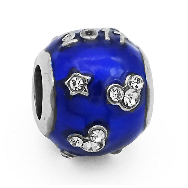 Free Shipping 1PC Silver Plated Red Enamel Snow White Apple Large Hole Beads Fit European Pandora Charm Bracelets & Necklaces