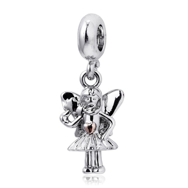 Free Shipping 1PC Silver Plated Red Enamel Snow White Apple Large Hole Beads Fit European Pandora Charm Bracelets & Necklaces