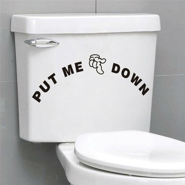 Funny Smile Bathroom Wall Stickers Toilet Home Decoration Waterproof Wall Decals For Toilet Sticker Decorative Poster Home Decor