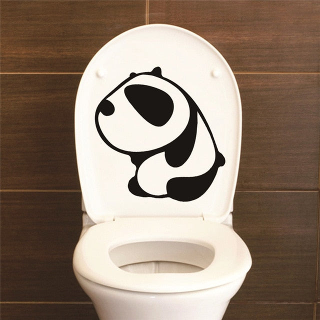 Funny Smile Bathroom Wall Stickers Toilet Home Decoration Waterproof Wall Decals For Toilet Sticker Decorative Poster Home Decor