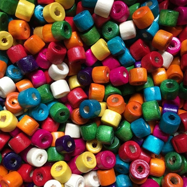 100pcs/lot 3*4/4*5/6*7MM DIY Hot Oval Beads Wooden Beads Loose Beads for Jewelry Making Bracelet Necklace Accessories Wholesale