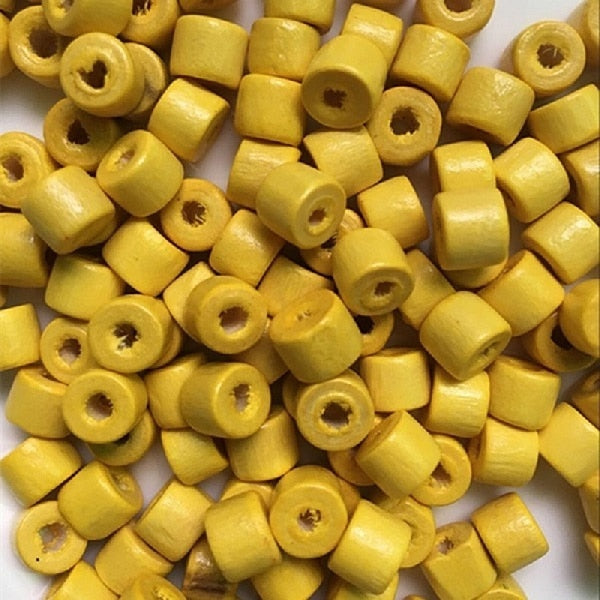 100pcs/lot 3*4/4*5/6*7MM DIY Hot Oval Beads Wooden Beads Loose Beads for Jewelry Making Bracelet Necklace Accessories Wholesale