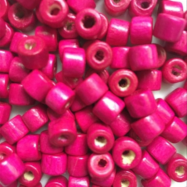 100pcs/lot 3*4/4*5/6*7MM DIY Hot Oval Beads Wooden Beads Loose Beads for Jewelry Making Bracelet Necklace Accessories Wholesale
