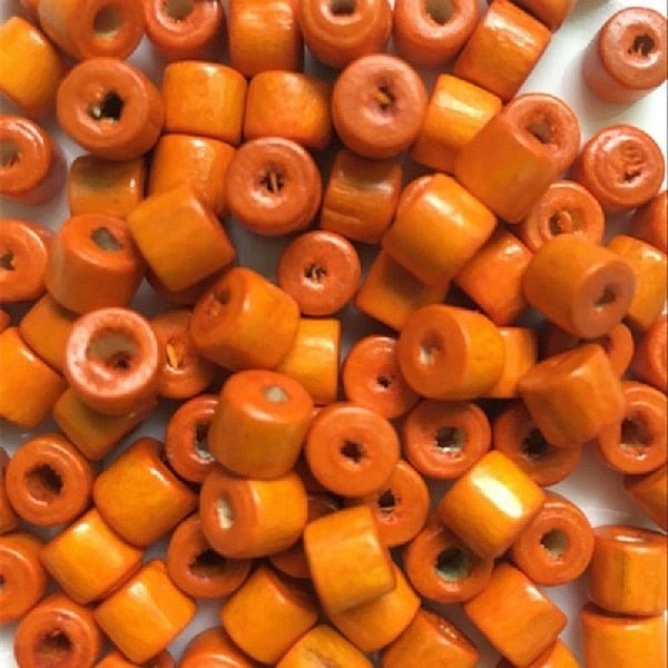 100pcs/lot 3*4/4*5/6*7MM DIY Hot Oval Beads Wooden Beads Loose Beads for Jewelry Making Bracelet Necklace Accessories Wholesale