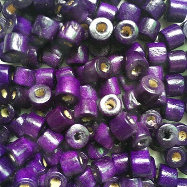 100pcs/lot 3*4/4*5/6*7MM DIY Hot Oval Beads Wooden Beads Loose Beads for Jewelry Making Bracelet Necklace Accessories Wholesale