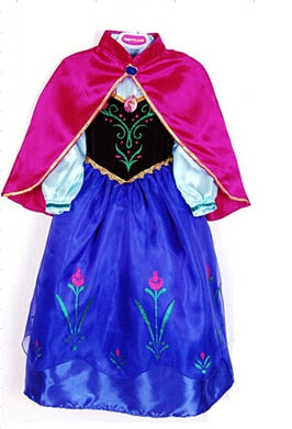 Baby Girls Dress Christmas Anna Elsa Cosplay Costume Summer Dresses Girl Princess Elsa Dress for Birthday Party Vestidos Menina