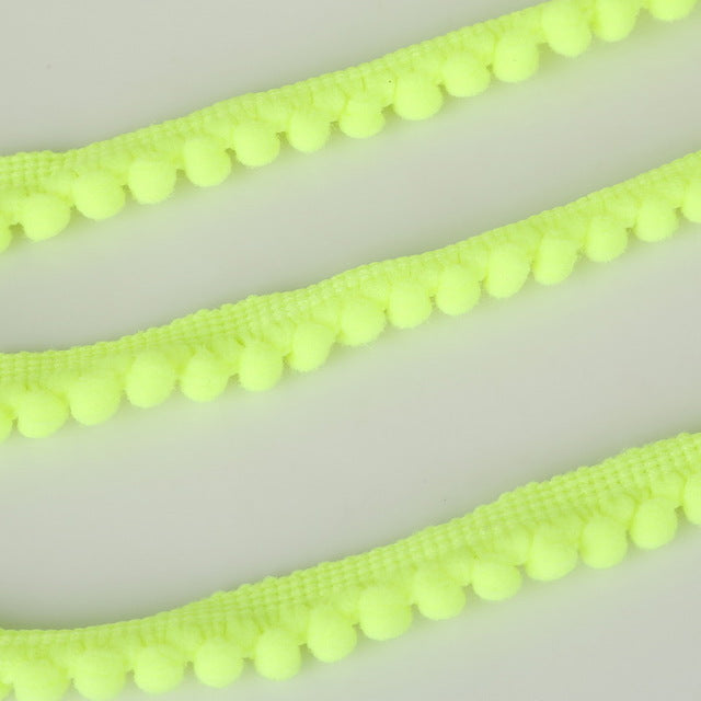 5 Yards Pom Pom 10mm Mini Pompom Trim Ball Fringe Ribbon DIY Sewing Accessory Lace For Home Wedding Decoration