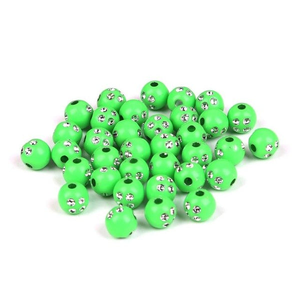 Hot Selling 100 piece/lot 8mm Multi Colors Shiny Acrylic Round Beads For DIY Bracelets & Necklaces Jewelry Makings