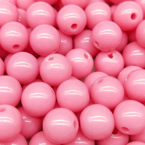 3/4/6/8/10mm 200/200/100/100/50pcs/lot Cheap Hot Acrylic Beads Fits for Handmade DIY Necklace Bracelet Jewelry Making Wholesale