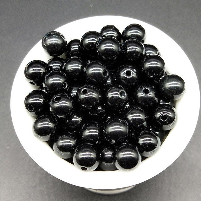 3/4/6/8/10mm 200/200/100/100/50pcs/lot Cheap Hot Acrylic Beads Fits for Handmade DIY Necklace Bracelet Jewelry Making Wholesale