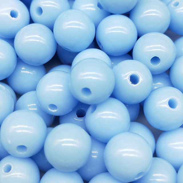 3/4/6/8/10mm 200/200/100/100/50pcs/lot Cheap Hot Acrylic Beads Fits for Handmade DIY Necklace Bracelet Jewelry Making Wholesale