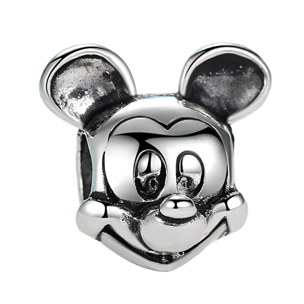 2018 Silver Plated Bead Cartoon Mouse Princess Dress Wallet Pendant Charm Beads Fit Pandora Women Diy Bracelets Bangles Jewelry