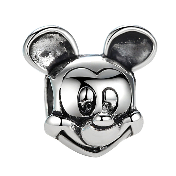 2018 Silver Plated Bead Cartoon Mouse Princess Dress Wallet Pendant Charm Beads Fit Pandora Women Diy Bracelets Bangles Jewelry