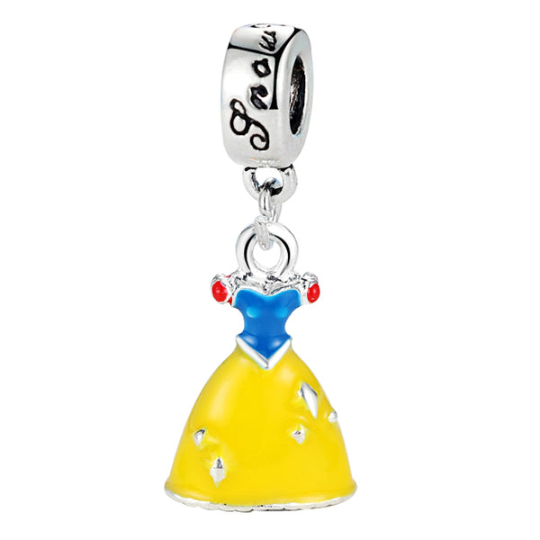 2018 Silver Plated Bead Cartoon Mouse Princess Dress Wallet Pendant Charm Beads Fit Pandora Women Diy Bracelets Bangles Jewelry