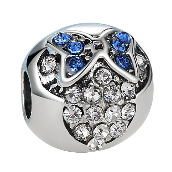 2018 Silver Plated Bead Cartoon Mouse Princess Dress Wallet Pendant Charm Beads Fit Pandora Women Diy Bracelets Bangles Jewelry