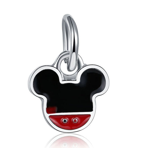 2018 Silver Plated Bead Cartoon Mouse Princess Dress Wallet Pendant Charm Beads Fit Pandora Women Diy Bracelets Bangles Jewelry
