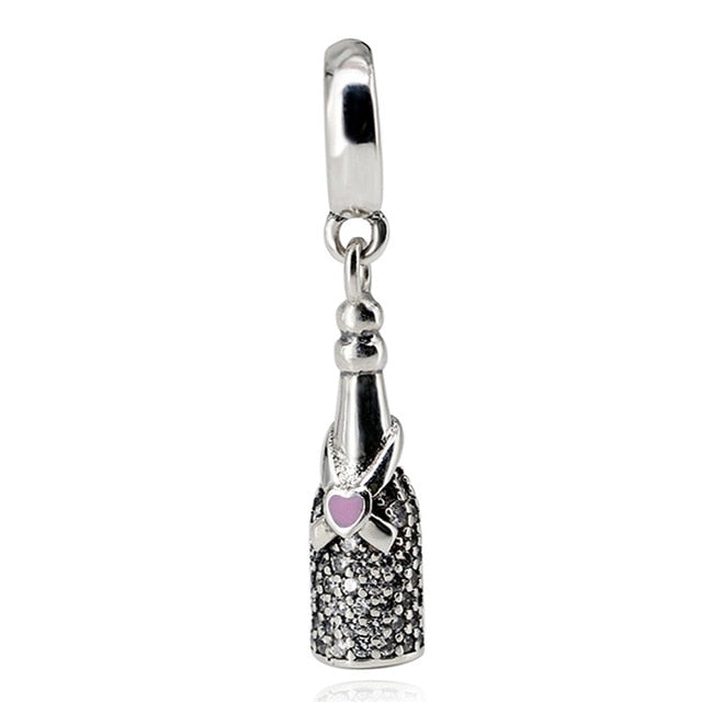 2018 Silver Plated Bead Cartoon Mouse Princess Dress Wallet Pendant Charm Beads Fit Pandora Women Diy Bracelets Bangles Jewelry