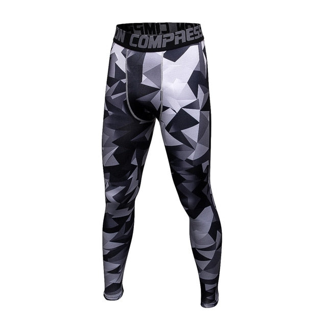 Mens compression pants bodybuilding jogger fitness exercise skinny leggings comperssion tights pants trousers clothes clothing