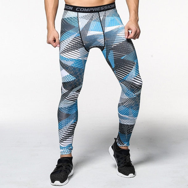 Mens compression pants bodybuilding jogger fitness exercise skinny leggings comperssion tights pants trousers clothes clothing