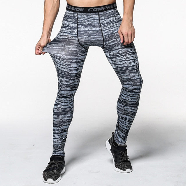 Mens compression pants bodybuilding jogger fitness exercise skinny leggings comperssion tights pants trousers clothes clothing