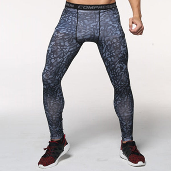 Mens compression pants bodybuilding jogger fitness exercise skinny leggings comperssion tights pants trousers clothes clothing