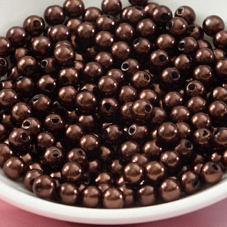 Free Shipping 3mm 400pcs 23colors, ABS Imitation Pearl Round Plastic Beads, Making jewelry diy beads, Jewelry Handmade necklace
