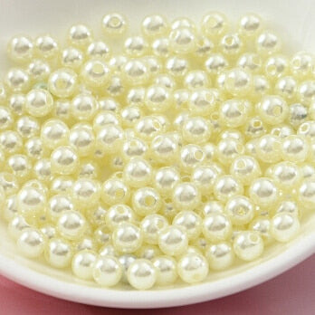 Free Shipping 3mm 400pcs 23colors, ABS Imitation Pearl Round Plastic Beads, Making jewelry diy beads, Jewelry Handmade necklace