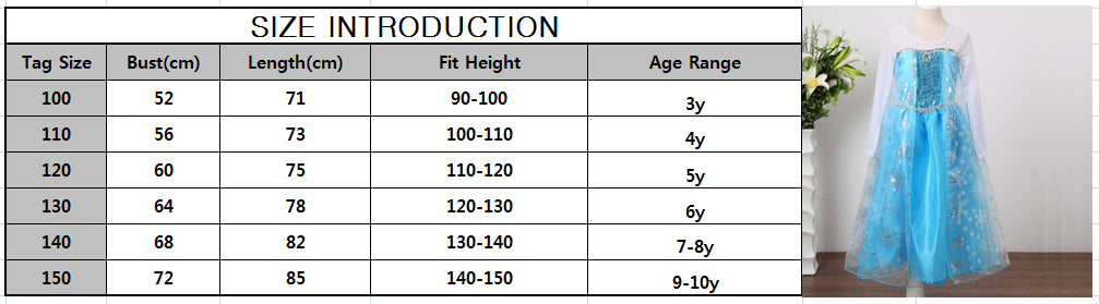 Queen Elsa Dresses Elsa Elza Costumes Princess Anna Dress for Girls Party Vestidos Fantasia Kids Girls Clothing Elsa Set