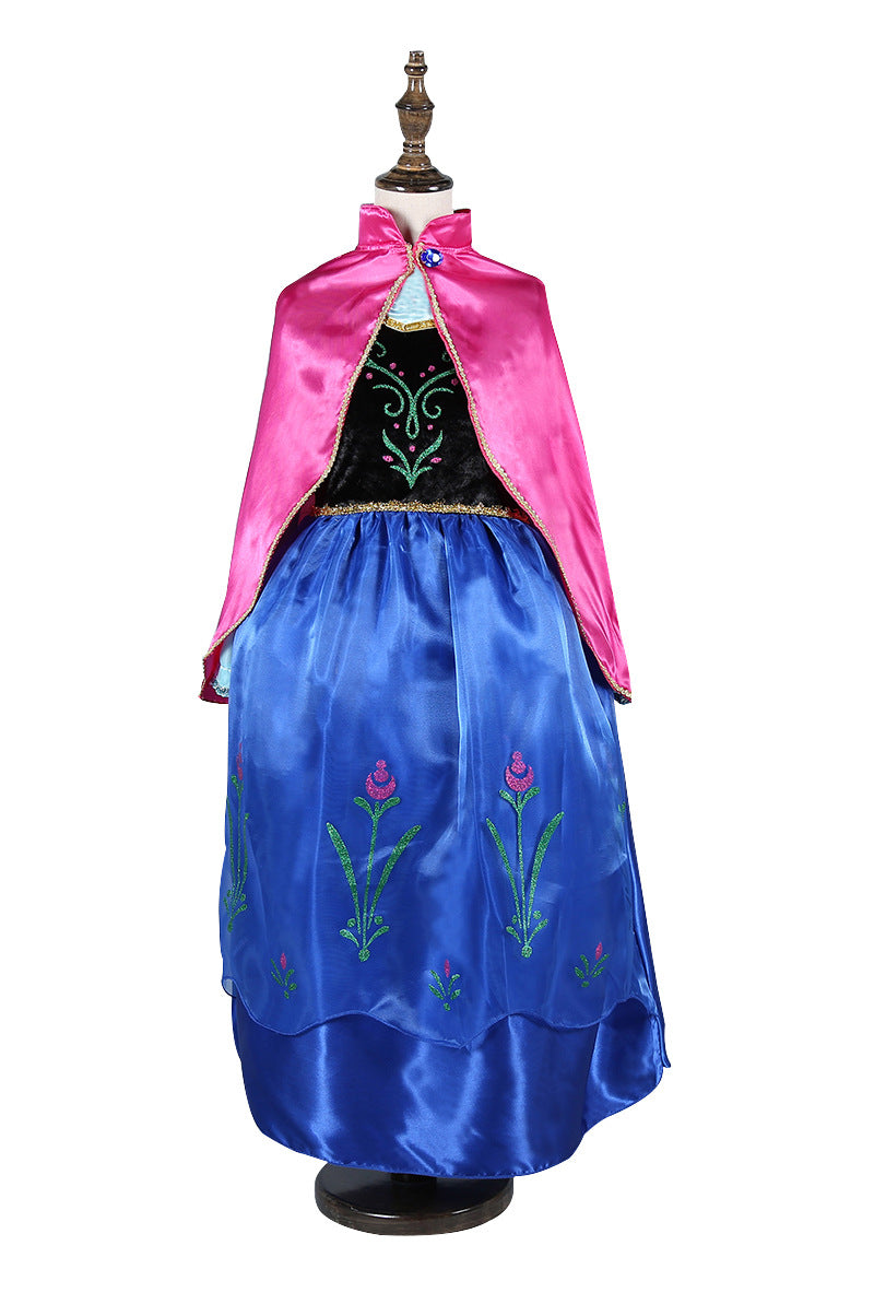 Queen Elsa Dresses Elsa Elza Costumes Princess Anna Dress for Girls Party Vestidos Fantasia Kids Girls Clothing Elsa Set