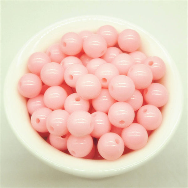 3/4/6/8/10mm 200/200/100/100/50pcs/lot Cheap Hot Acrylic Beads Fits for Handmade DIY Necklace Bracelet Jewelry Making Wholesale