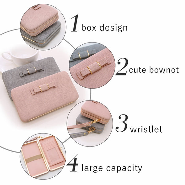 Luxury Women Wallet Phone Bag Leather Case For iPhone 7 6 6s Plus 5s 5 For Samsung Galaxy S7 Edge S6 Xiaomi Mi5 Redmi 3S Note3 4
