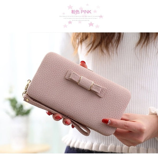 Luxury Women Wallet Phone Bag Leather Case For iPhone 7 6 6s Plus 5s 5 For Samsung Galaxy S7 Edge S6 Xiaomi Mi5 Redmi 3S Note3 4