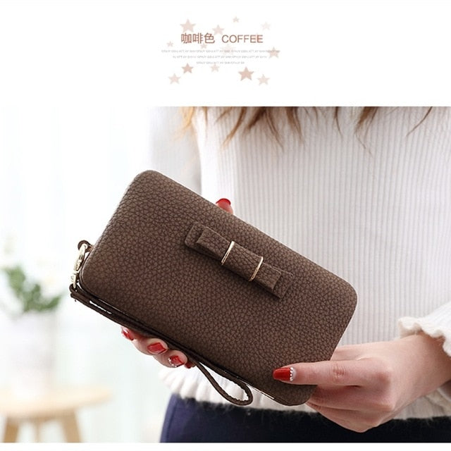 Luxury Women Wallet Phone Bag Leather Case For iPhone 7 6 6s Plus 5s 5 For Samsung Galaxy S7 Edge S6 Xiaomi Mi5 Redmi 3S Note3 4