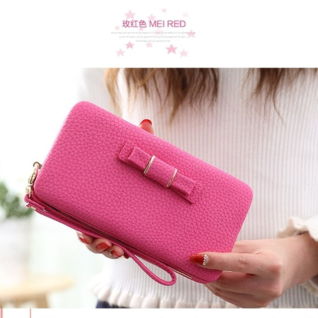 Luxury Women Wallet Phone Bag Leather Case For iPhone 7 6 6s Plus 5s 5 For Samsung Galaxy S7 Edge S6 Xiaomi Mi5 Redmi 3S Note3 4