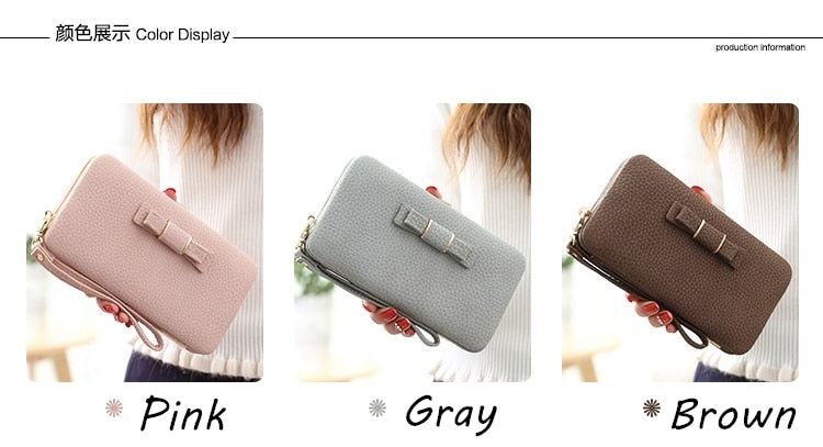 Luxury Women Wallet Phone Bag Leather Case For iPhone 7 6 6s Plus 5s 5 For Samsung Galaxy S7 Edge S6 Xiaomi Mi5 Redmi 3S Note3 4