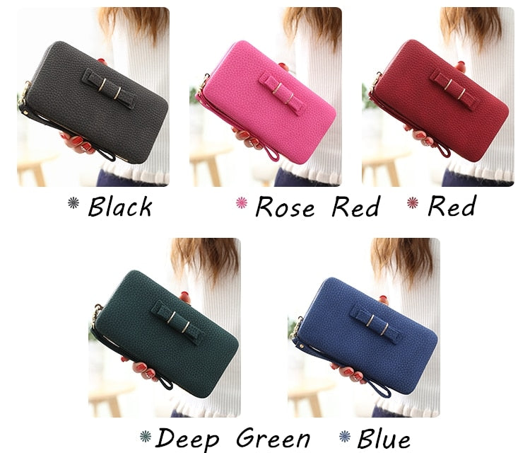 Luxury Women Wallet Phone Bag Leather Case For iPhone 7 6 6s Plus 5s 5 For Samsung Galaxy S7 Edge S6 Xiaomi Mi5 Redmi 3S Note3 4