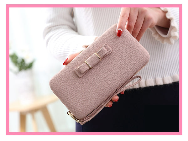 Luxury Women Wallet Phone Bag Leather Case For iPhone 7 6 6s Plus 5s 5 For Samsung Galaxy S7 Edge S6 Xiaomi Mi5 Redmi 3S Note3 4