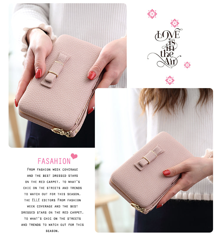 Luxury Women Wallet Phone Bag Leather Case For iPhone 7 6 6s Plus 5s 5 For Samsung Galaxy S7 Edge S6 Xiaomi Mi5 Redmi 3S Note3 4