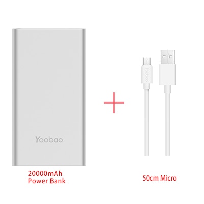 Yoobao A2 Power Bank 20000mAh Dual USB Output/Input Ultra Slim External Battery with Digital Display Mobile Portable Charger