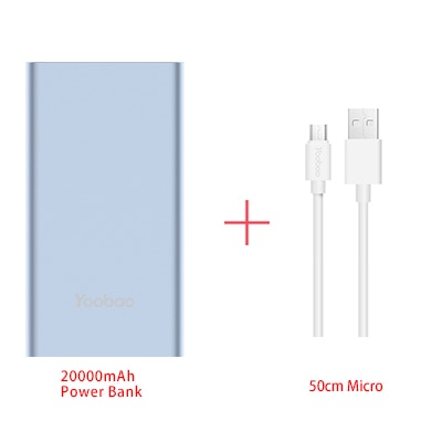Yoobao A2 Power Bank 20000mAh Dual USB Output/Input Ultra Slim External Battery with Digital Display Mobile Portable Charger