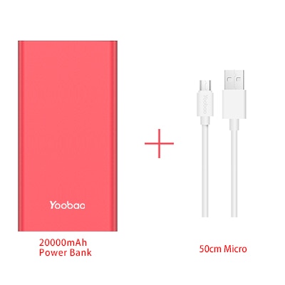 Yoobao A2 Power Bank 20000mAh Dual USB Output/Input Ultra Slim External Battery with Digital Display Mobile Portable Charger