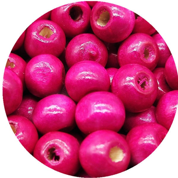 100pcs/lots 8MM Cheap DIY/Handmade Round Wood Ball Spacer Bead for for Jewelry Making Bracelet Necklace Accessories Wholesale