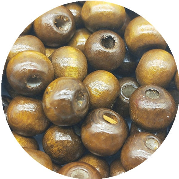 100pcs/lots 8MM Cheap DIY/Handmade Round Wood Ball Spacer Bead for for Jewelry Making Bracelet Necklace Accessories Wholesale
